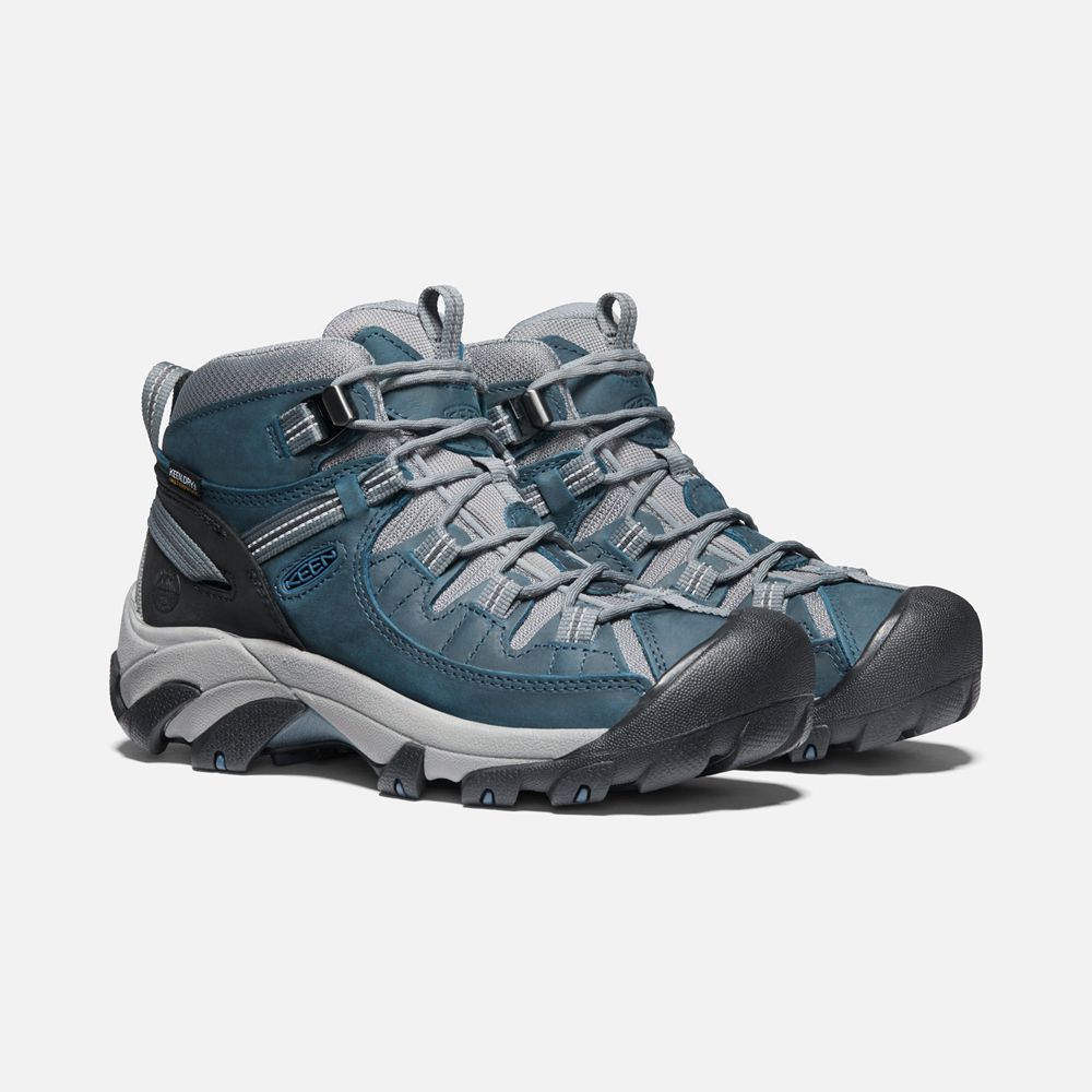 Keen Laarzen Dames Blauw/Grijs - Targhee Ii Waterproof Mid - 35806-ZGCL